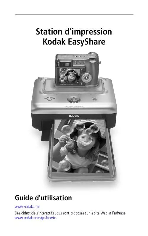 Notice KODAK PRINTER DOCK appareil photo Trouver une solution à un